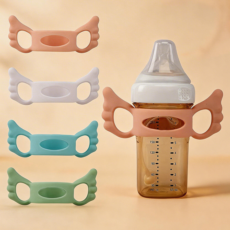 Baby Food Bottle - 2 fundas de silicona (color aleatorio)
