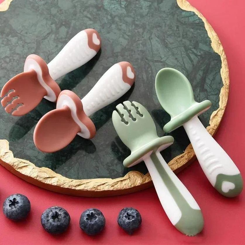 Baby Food Set - Cuchara y tenedor para bebé, juego