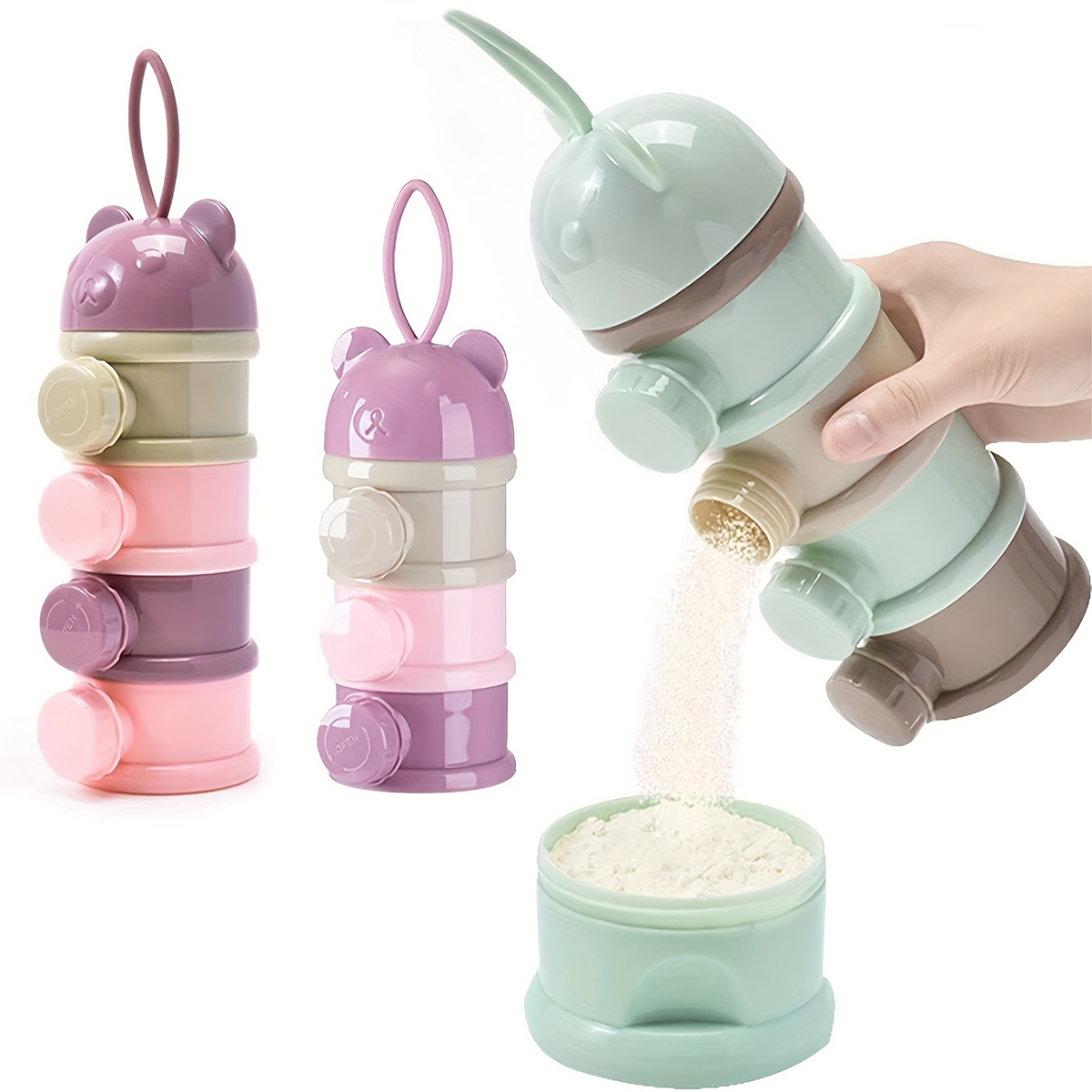 Baby Food Zone - Contenedor de leche en polvo para