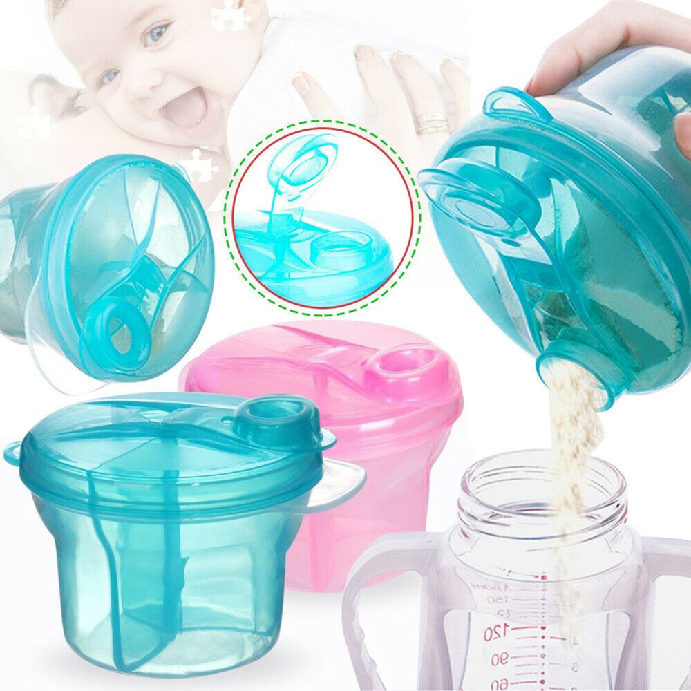 Baby Food Zone - Contenedor de fórmula de 3 dosis,