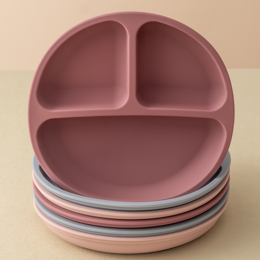 Baby Food Dinner - Plato de comedor de silicona con
