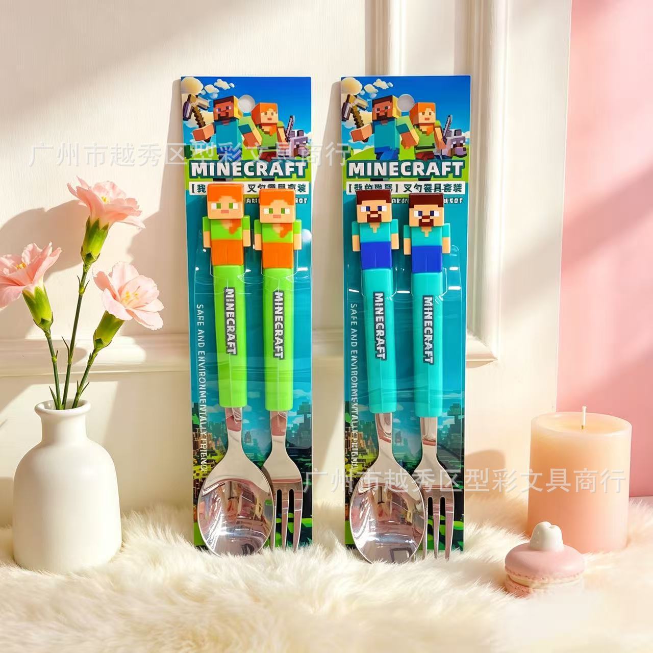 Weaning Spoon Set - Divertido Juego de Tenedor y Cuchara