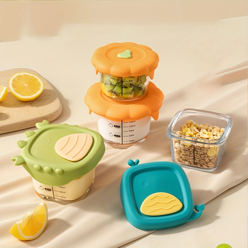 Baby Food Jars Glass - Contenedor de comida para bebés de