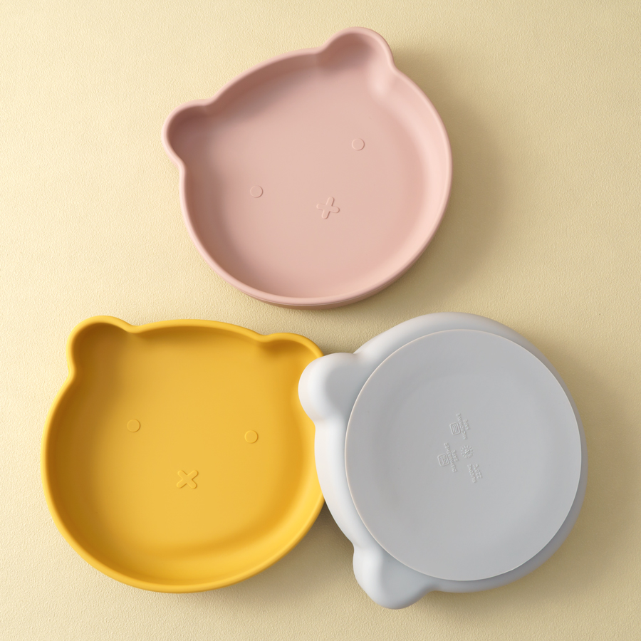 Baby Food Dinner - Platos de silicona para bebé, plato