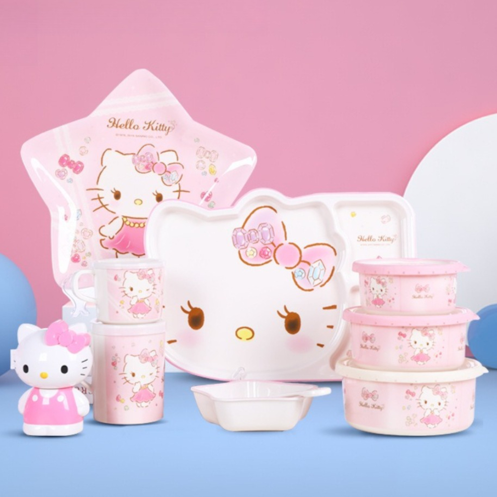 Baby Food Dinner - Vajilla Sanrio, vajilla de Hello Kitty,
