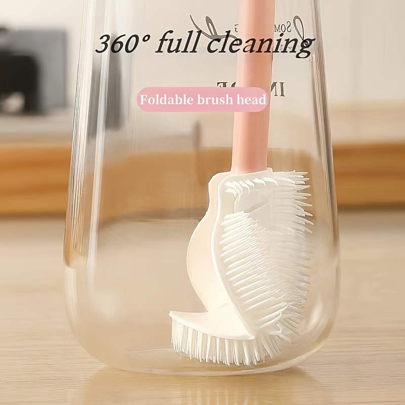 Baby Food Bottle - Cepillo para botellas con mango largo,