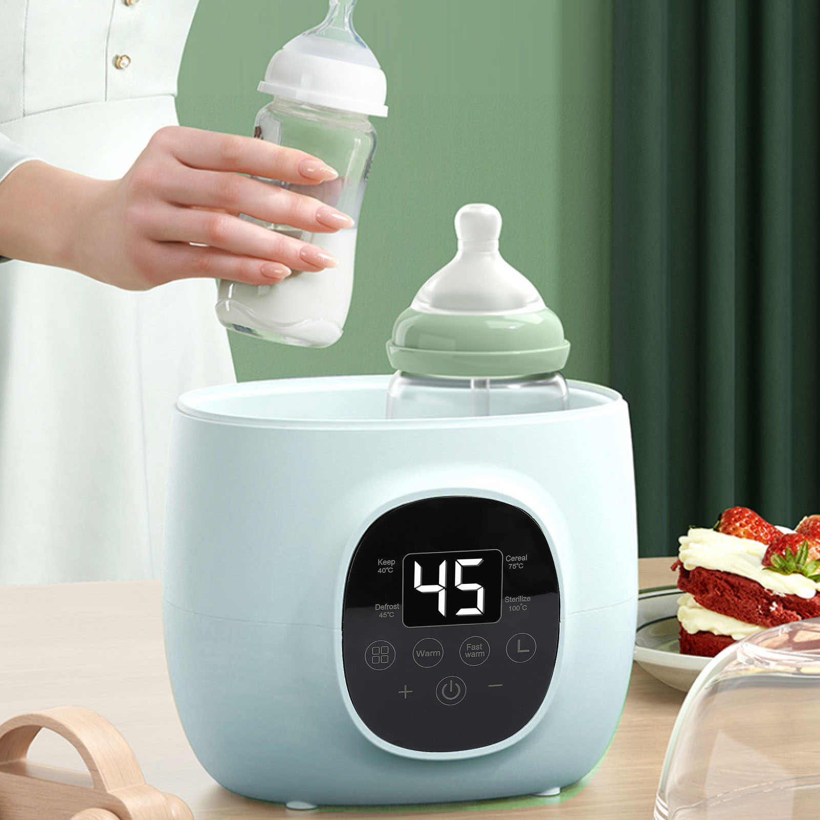 Baby Food Bottle - Calentador de biberones 200W PP multifuncional