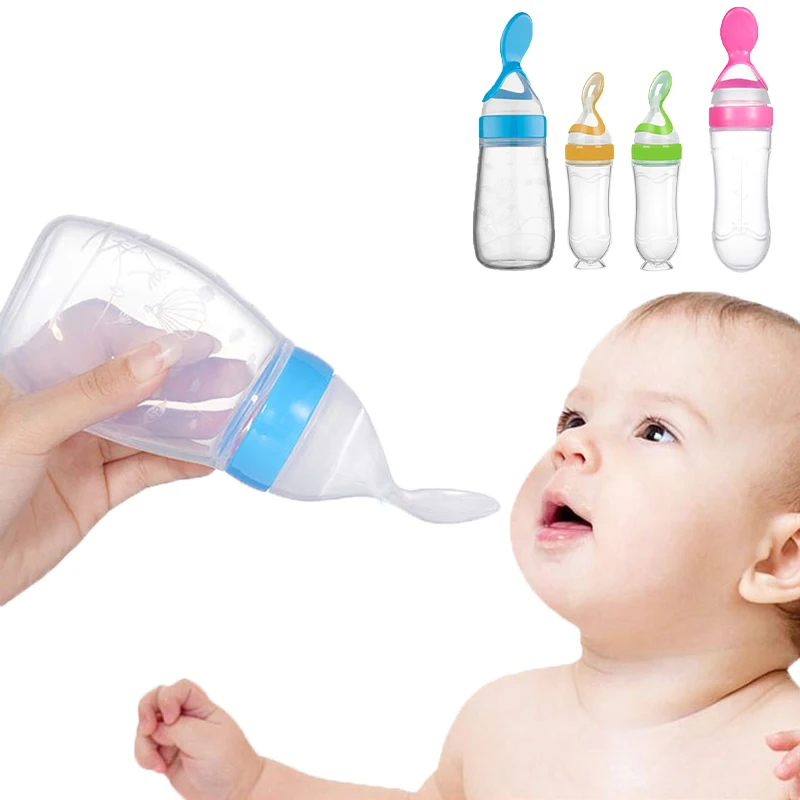 Baby Food Zone - Biberón seguro para alimentación de bebé,