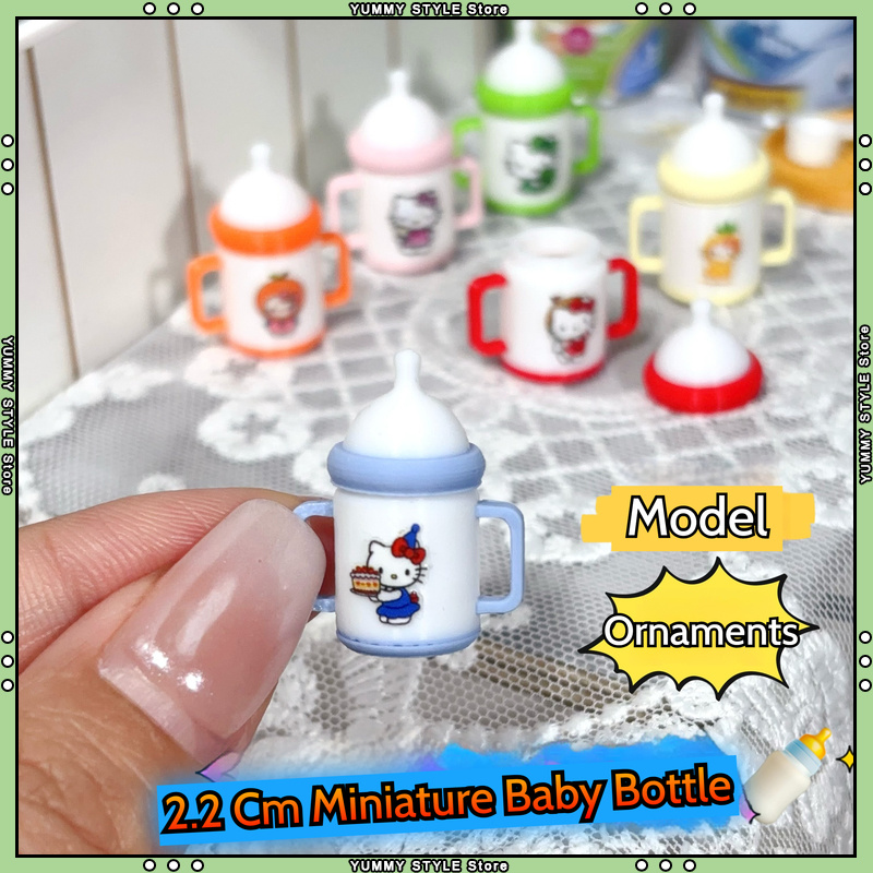 Baby Food Bottle - Miniatura de Biberón de 2.2 cm,