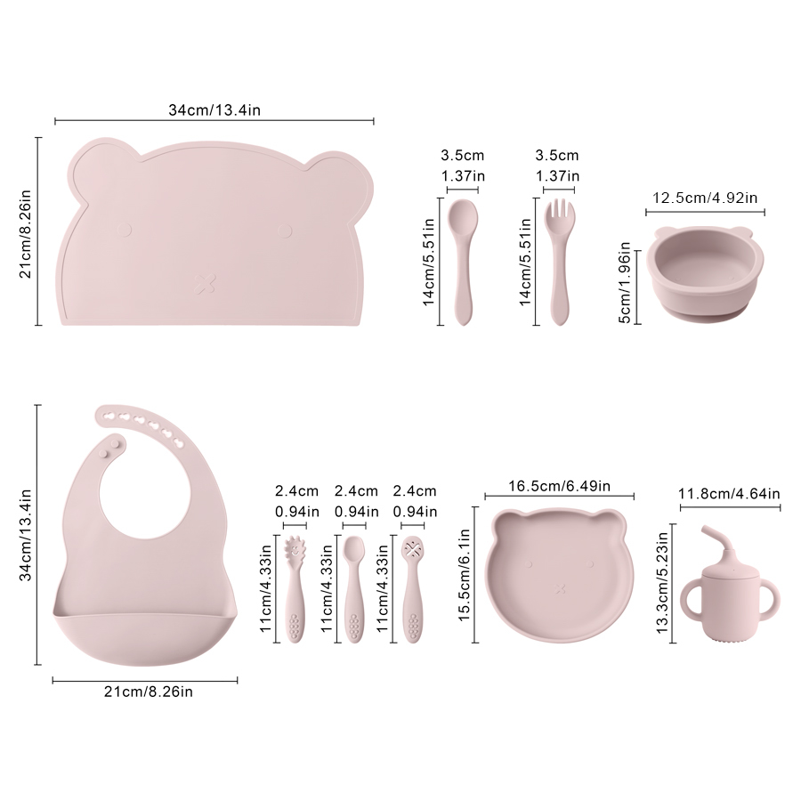 Juego de alimentación de silic - Baby Food Dinner reseña y precio
