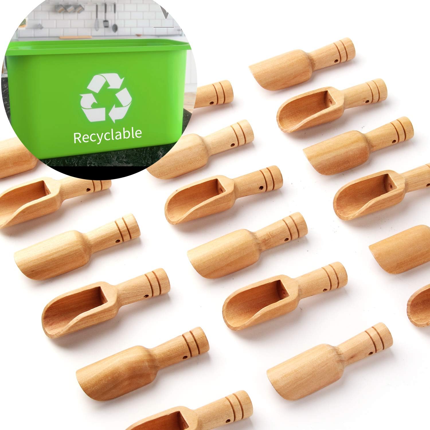 Mini cuchara de madera para ca - Weaning Spoon Set reseña y precio