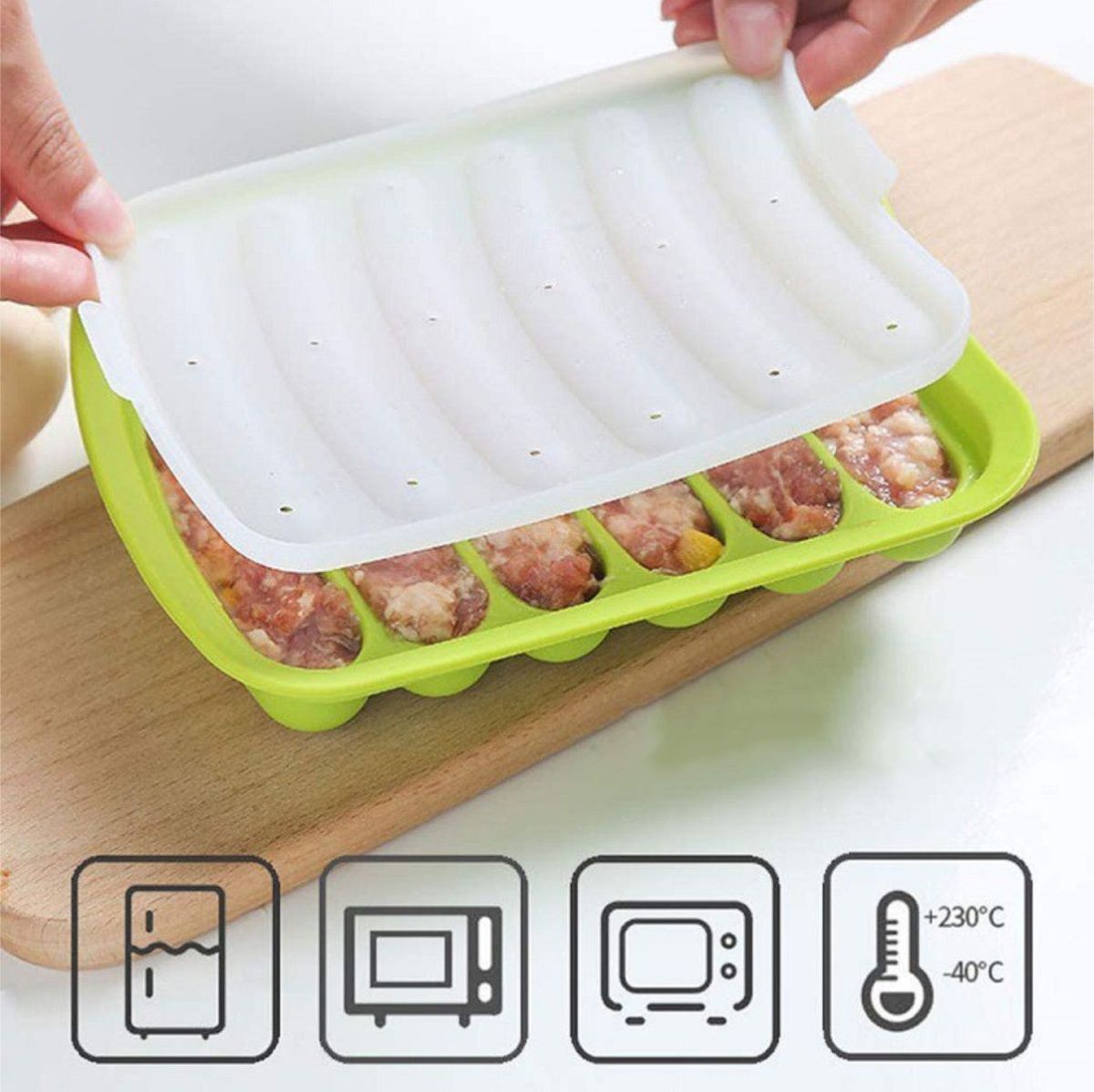 Molde de salchicha de silicona - Baby Food Homemade reseña y precio
