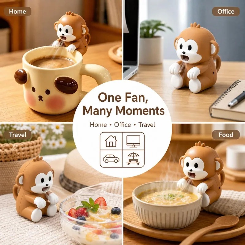 Ventilador Portátil con Forma  - Baby Food Home reseña y precio