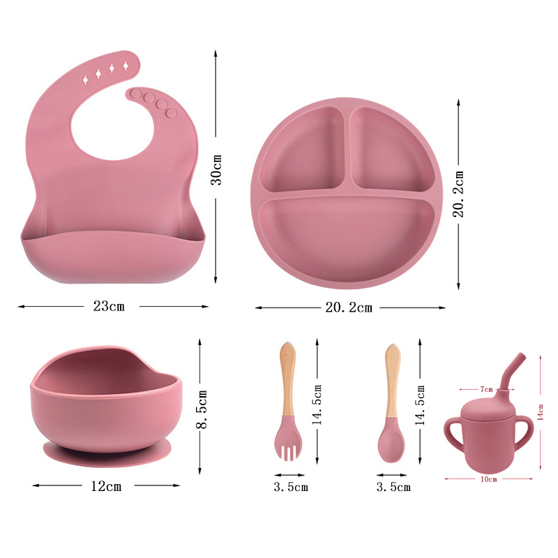 Juego de vajilla de silicona p - Baby Food Set reseña y precio