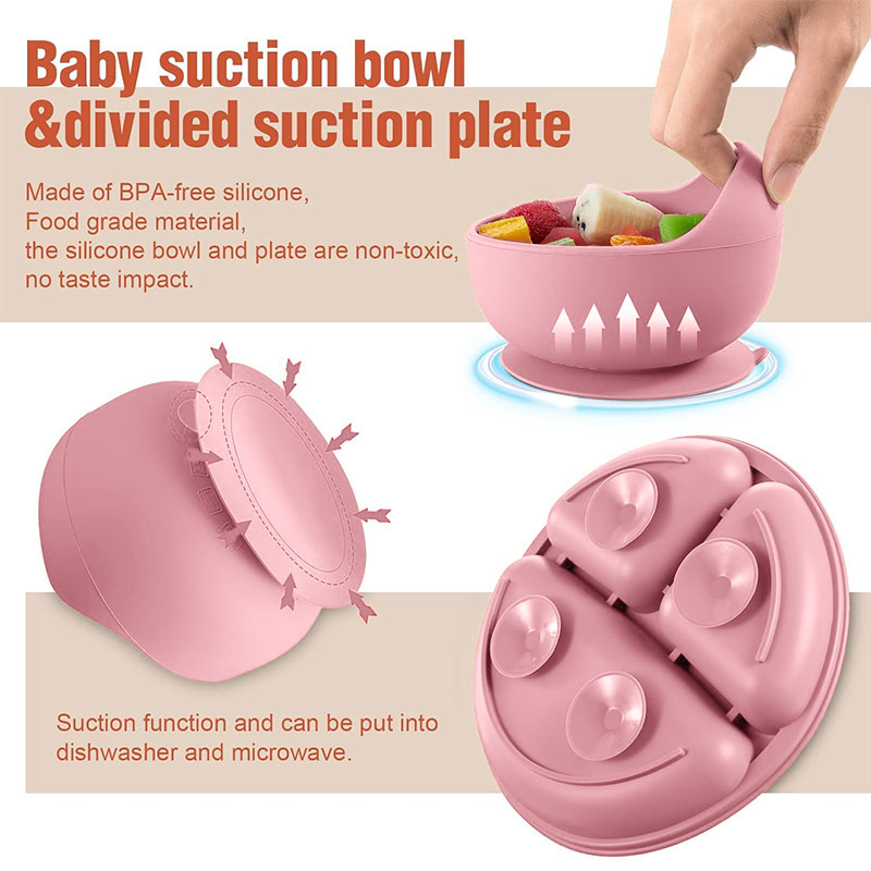 Juego de vajilla de silicona p - Baby Food Set reseña y precio