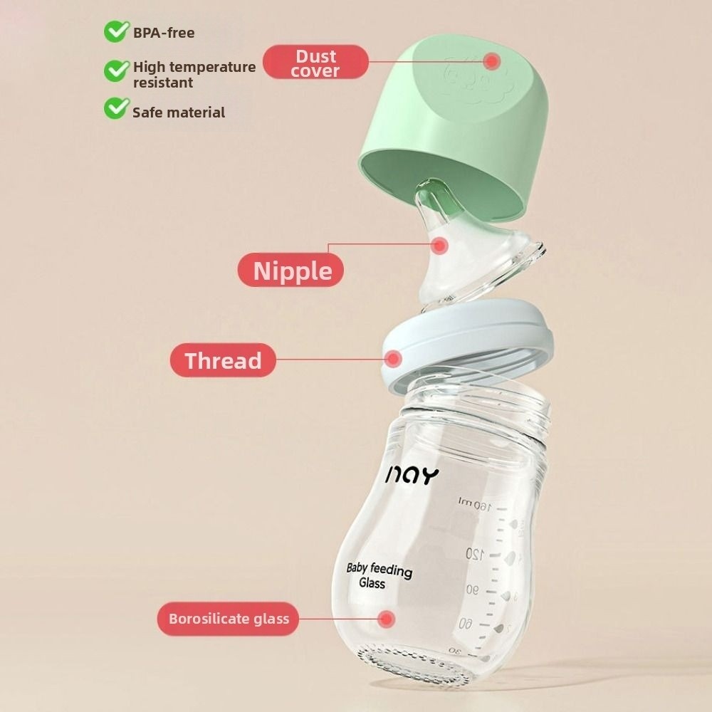 Biberón de vidrio antiflatulen - Baby Food Zone reseña y precio