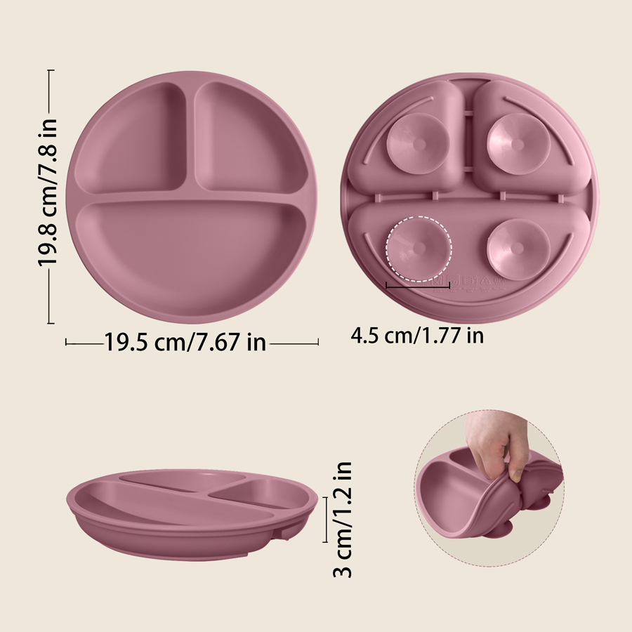 Plato de comedor de silicona c - Baby Food Dinner reseña y precio