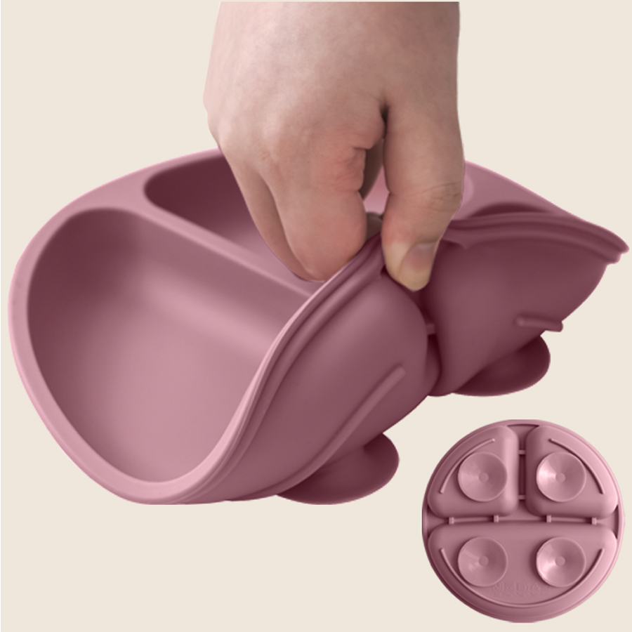 Plato de comedor de silicona c - Baby Food Dinner reseña y precio