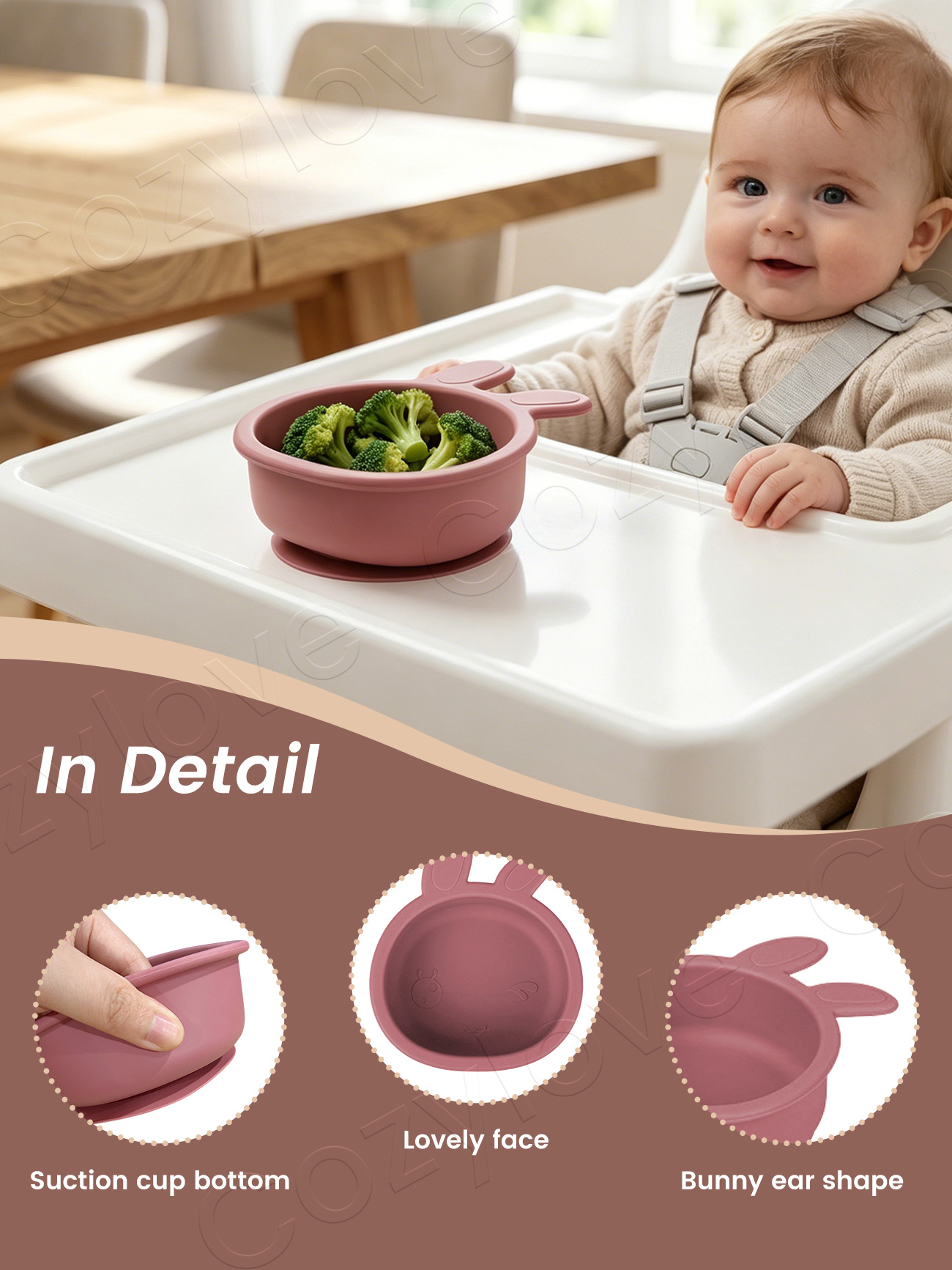 Tazón de Silicona con Orejas d - Baby Food Dinner reseña y precio
