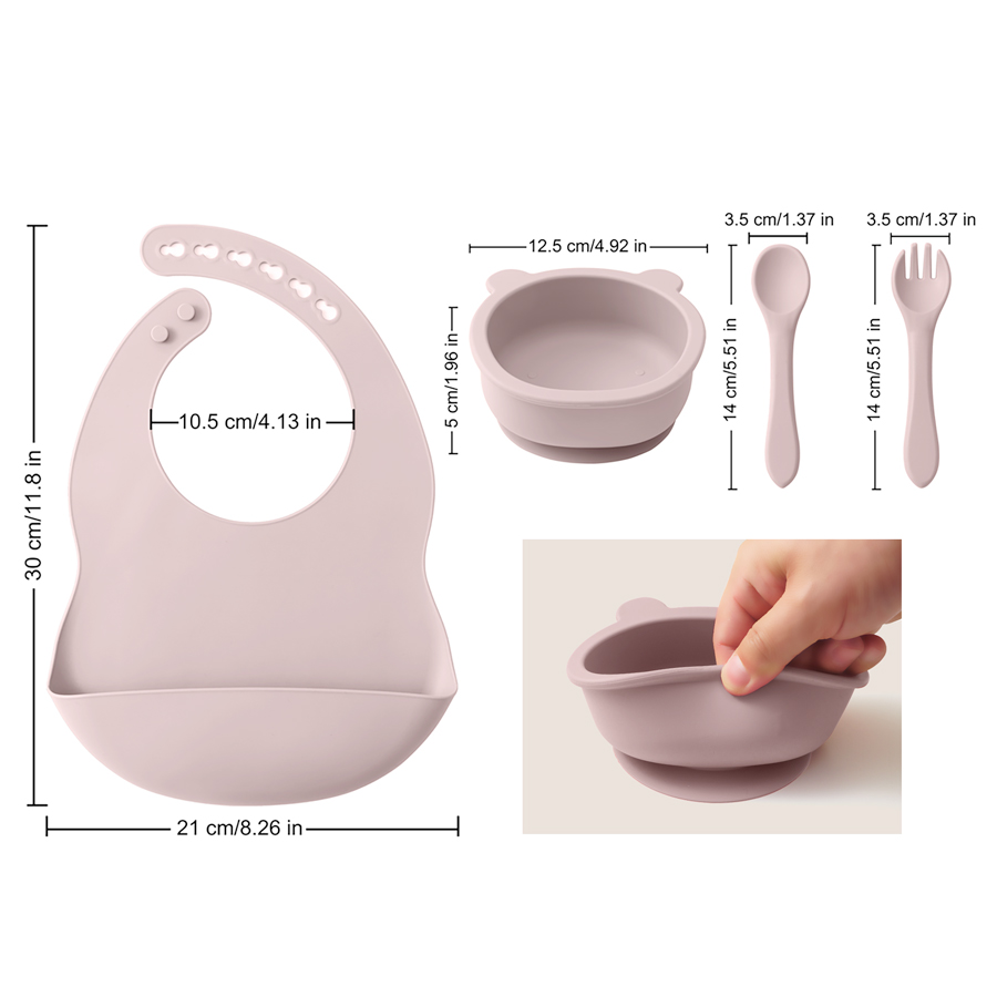 Vajilla de silicona para niños - Baby Food Dinner reseña y precio
