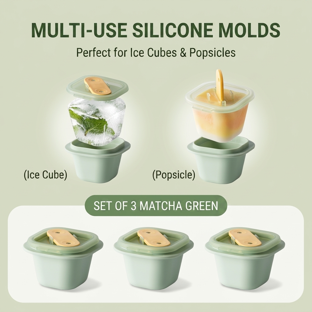 Molde de silicona para cubitos - Baby Food Homemade reseña y precio